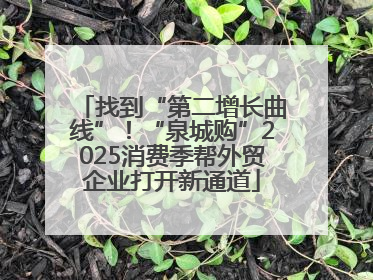 找到“第二增长曲线”！“泉城购”2025消费季帮外贸企业打开新通道