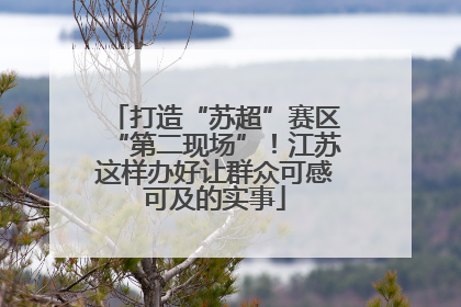打造“苏超”赛区“第二现场”！江苏这样办好让群众可感可及的实事
