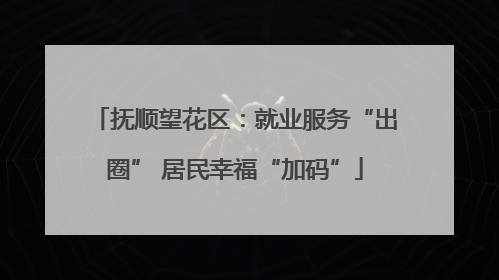 抚顺望花区：就业服务“出圈” 居民幸福“加码”