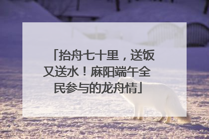 抬舟七十里，送饭又送水！麻阳端午全民参与的龙舟情