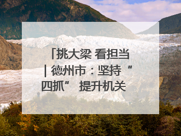 挑大梁 看担当｜德州市：坚持“四抓” 提升机关党建质效