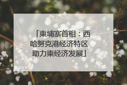 柬埔寨首相：西哈努克港经济特区助力柬经济发展