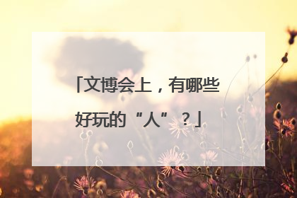 文博会上，有哪些好玩的“人”？