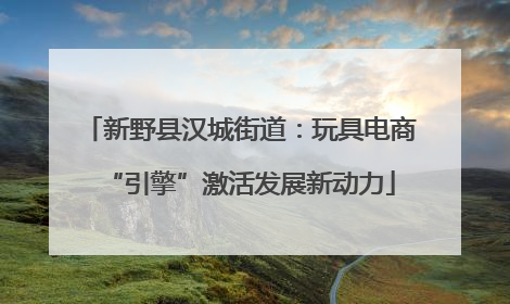 新野县汉城街道：玩具电商“引擎”激活发展新动力