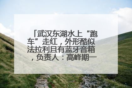 武汉东湖水上“跑车”走红，外形酷似法拉利且有蓝牙音箱，负责人：高峰期一两百人排队