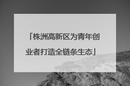 株洲高新区为青年创业者打造全链条生态