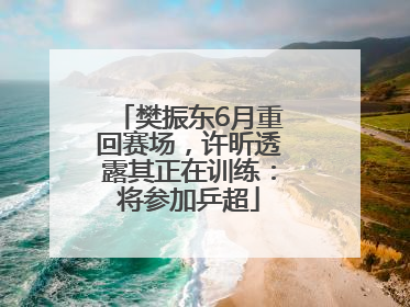 樊振东6月重回赛场，许昕透露其正在训练：将参加乒超