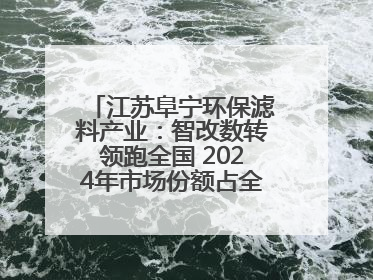 江苏阜宁环保滤料产业：智改数转领跑全国 2024年市场份额占全国三分之一