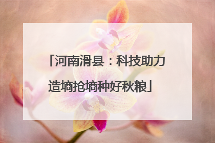 河南滑县：科技助力造墒抢墒种好秋粮