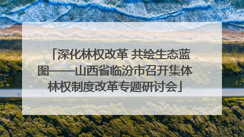 深化林权改革 共绘生态蓝图——山西省临汾市召开集体林权制度改革专题研讨会