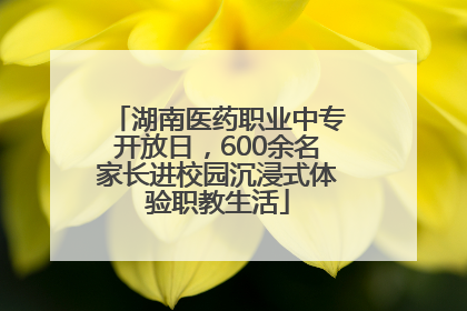 湖南医药职业中专开放日，600余名家长进校园沉浸式体验职教生活