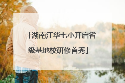 湖南江华七小开启省级基地校研修首秀