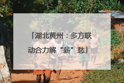 湖北黄州：多方联动合力解“薪”愁