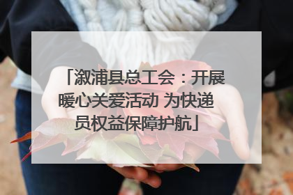 溆浦县总工会：开展暖心关爱活动 为快递员权益保障护航