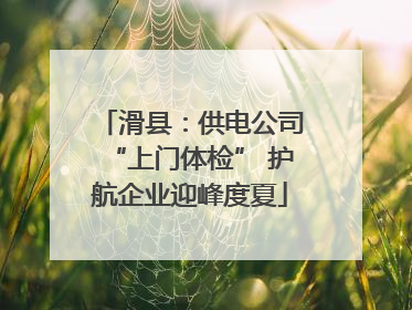 滑县：供电公司“上门体检” 护航企业迎峰度夏