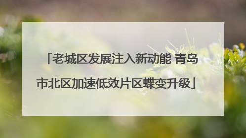 老城区发展注入新动能 青岛市北区加速低效片区蝶变升级