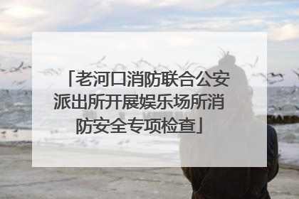老河口消防联合公安派出所开展娱乐场所消防安全专项检查