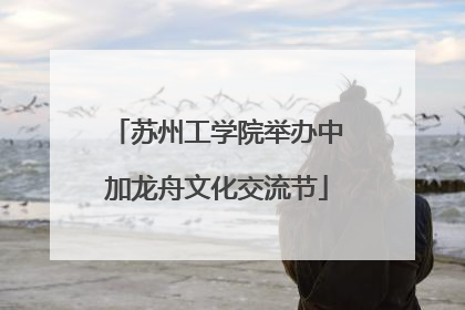 苏州工学院举办中加龙舟文化交流节
