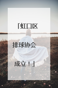 虹口区排球协会成立！