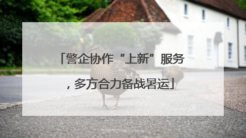 警企协作“上新”服务，多方合力备战暑运