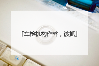 车检机构作弊，该抓