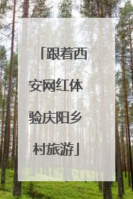 跟着西安网红体验庆阳乡村旅游