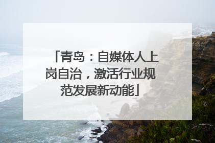 青岛：自媒体人上岗自治，激活行业规范发展新动能