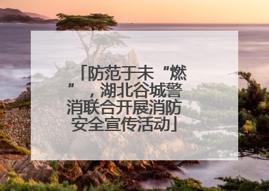 防范于未“燃”，湖北谷城警消联合开展消防安全宣传活动