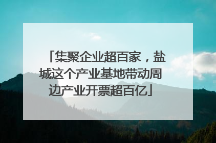 集聚企业超百家，盐城这个产业基地带动周边产业开票超百亿