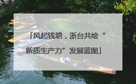 风起钱塘，浙台共绘“新质生产力”发展蓝图