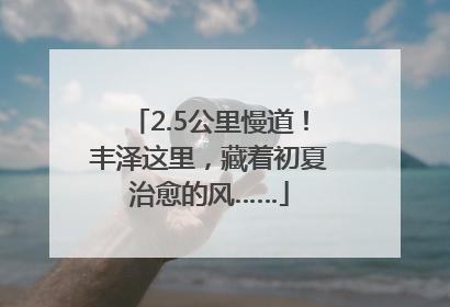 2.5公里慢道！丰泽这里，藏着初夏治愈的风……
