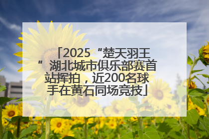 2025“楚天羽王”湖北城市俱乐部赛首站挥拍，近200名球手在黄石同场竞技