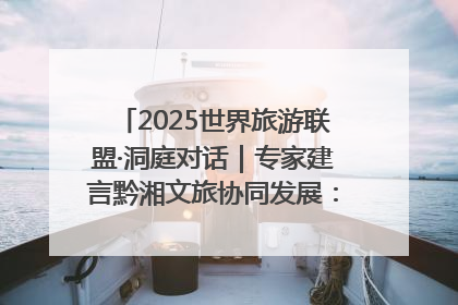 2025世界旅游联盟·洞庭对话｜专家建言黔湘文旅协同发展：聚焦产品稀缺性 深化区域经验共享