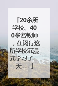 20余所学校、400多名教师，在闵行这所学校沉浸式学习了一天……